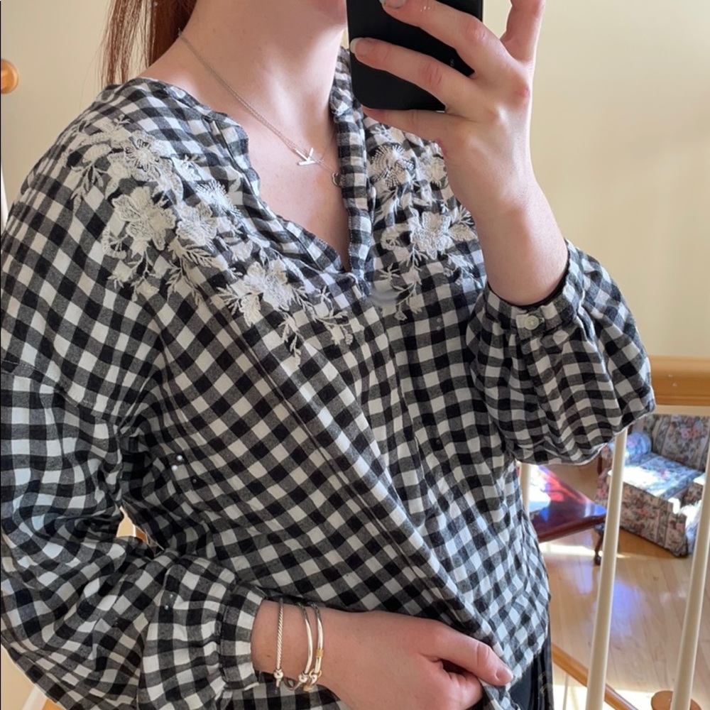 Thick Cute American Eagle Embroidered Top